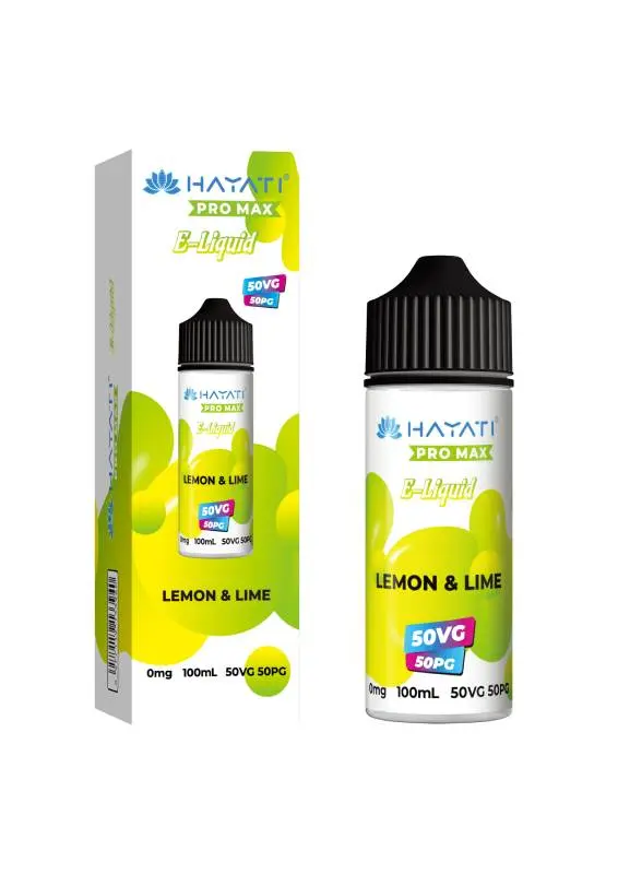 Lemon Lime 50/50 E-Liquid by Hayati Pro Max 100ml